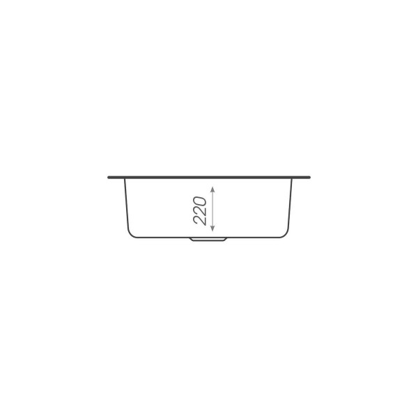Гранітна мийка для кухні VALESO TURAS 480 матова Карамель