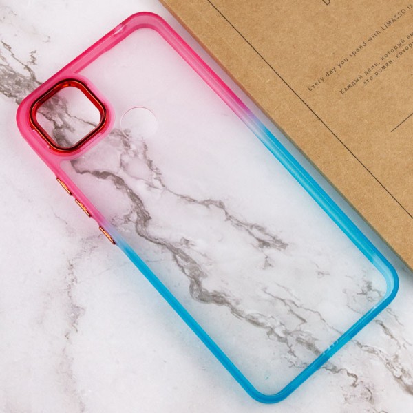 Чохол TPU+PC Fresh sip series для Xiaomi Redmi 9C Бірюзовий / Рожевий