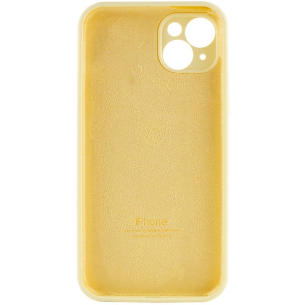Чохол Silicone Case Full Camera Protective (AA) для Apple iPhone 14 Plus (6.7") Жовтий / Mellow Yellow