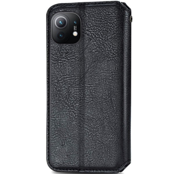 Шкіряний чохол книжка GETMAN Cubic (PU) для Xiaomi Mi 11 Чорний