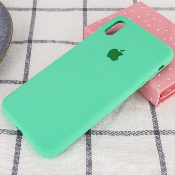 Чохол Silicone Case Full Protective (AA) для Apple iPhone X (5.8") / XS (5.8") Зелений / Spearmint Чохол Silicone Case Full Protective (AA) для Apple iPhone X (5.8") / XS (5.8") Зелений / Spearmint