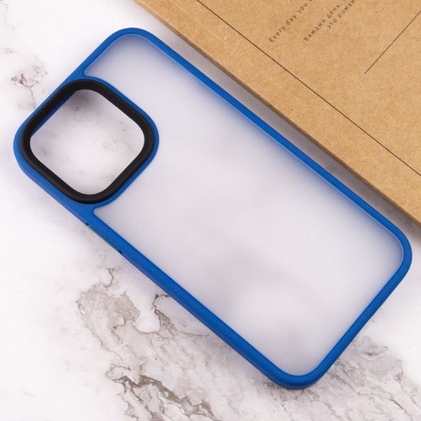 TPU+PC чохол Metal Buttons для Apple iPhone 14 (6.1") Блакитний TPU+PC чохол Metal Buttons для Apple iPhone 14 (6.1") Блакитний