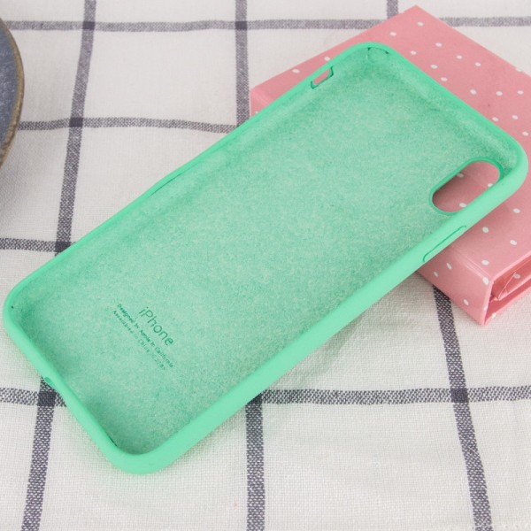 Чохол Silicone Case Full Protective (AA) для Apple iPhone X (5.8") / XS (5.8") Зелений / Spearmint Чохол Silicone Case Full Protective (AA) для Apple iPhone X (5.8") / XS (5.8") Зелений / Spearmint