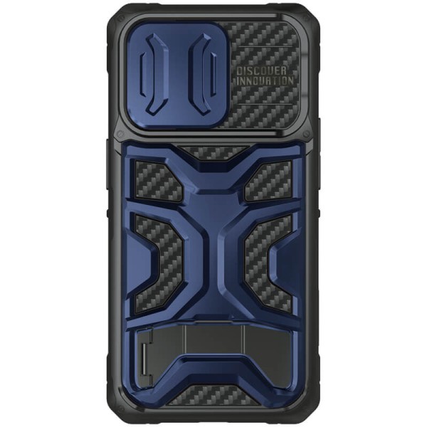 TPU+PC чохол Nillkin CamShield Adventurer Pro (шторка на камеру) для Apple iPhone 14 Pro (6.1") Interstellar Blue