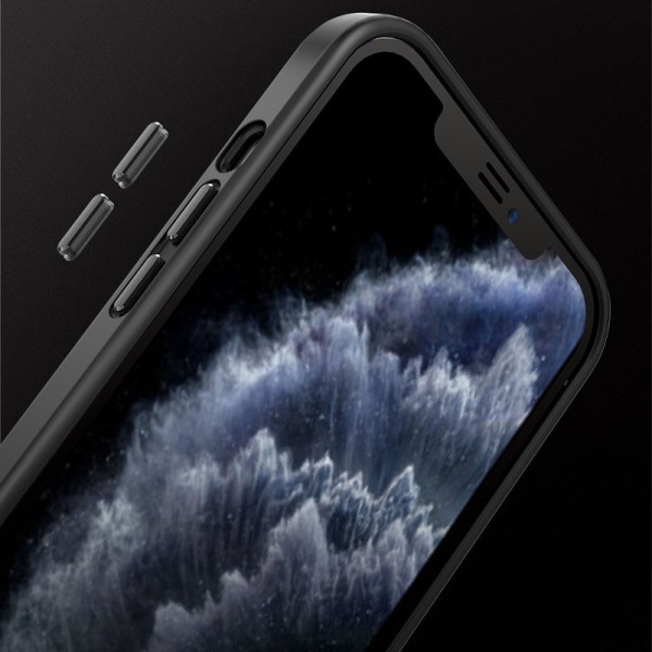TPU+PC чохол Metal Buttons для Apple iPhone 13 (6.1") Чорний