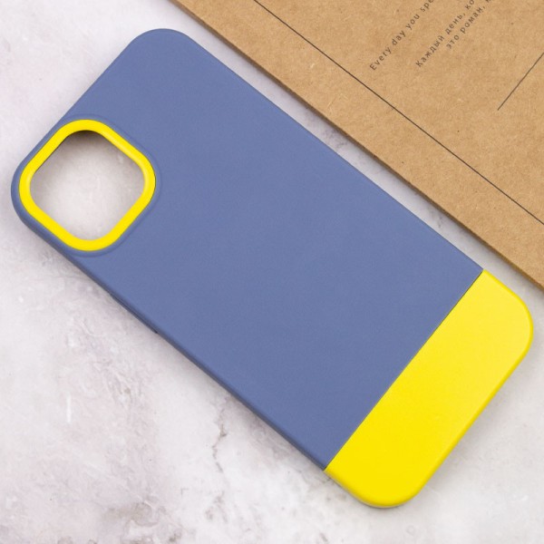 Чохол TPU+PC Bichromatic для Apple iPhone 13 (6.1") Blue / Yellow Чохол TPU+PC Bichromatic для Apple iPhone 13 (6.1") Blue / Yellow