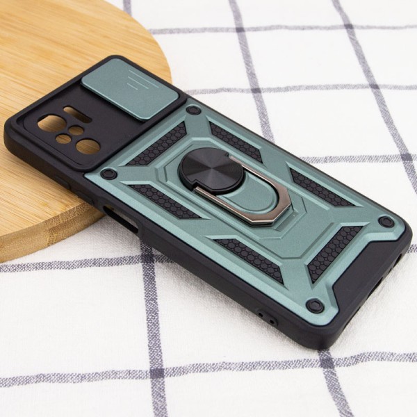 Ударостійкий чохол Camshield Serge Ring для Xiaomi Redmi Note 10 / Note 10s / Poco M5s Зелений