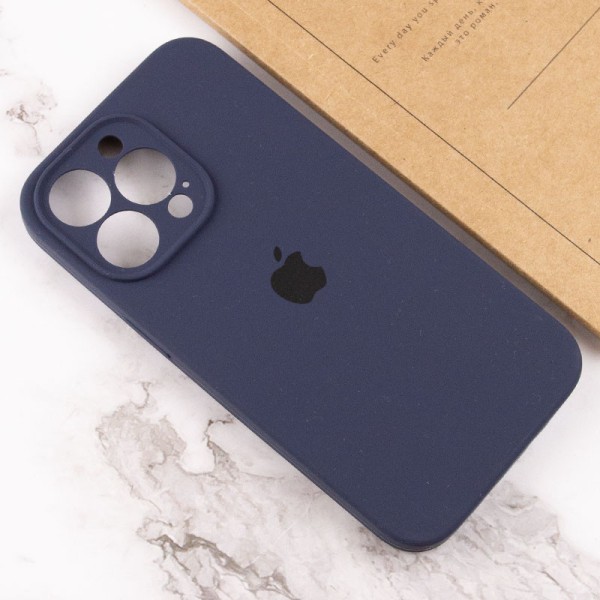 Чохол Silicone Case Full Camera Protective (AA) для Apple iPhone 14 Pro (6.1") Темно-синій / Midnight blue Чохол Silicone Case Full Camera Protective (AA) для Apple iPhone 14 Pro (6.1") Темно-синій / Midnight blue
