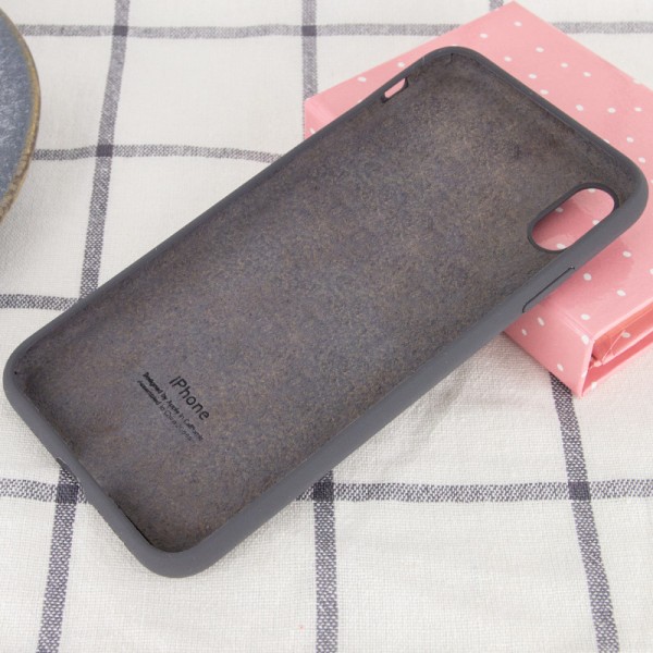 Чохол Silicone Case Full Protective (AA) для Apple iPhone X (5.8") / XS (5.8") Сірий / Dark Grey Чохол Silicone Case Full Protective (AA) для Apple iPhone X (5.8") / XS (5.8") Сірий / Dark Grey