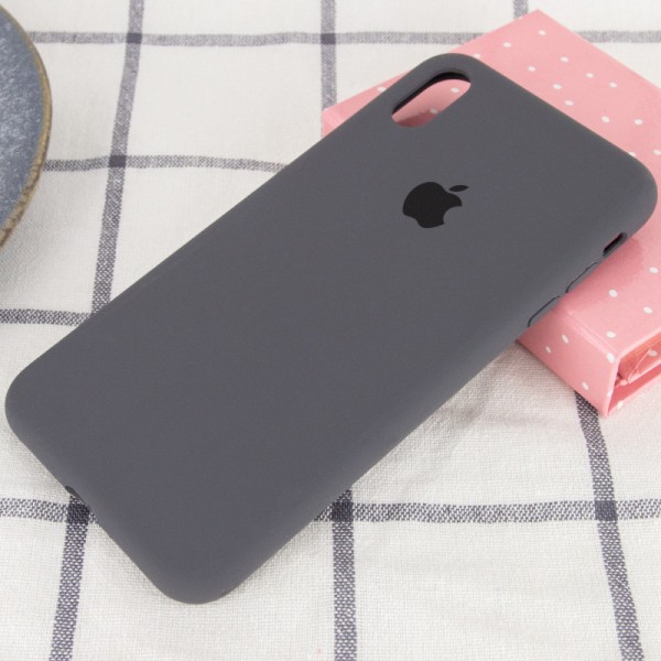 Чохол Silicone Case Full Protective (AA) для Apple iPhone X (5.8") / XS (5.8") Сірий / Dark Grey Чохол Silicone Case Full Protective (AA) для Apple iPhone X (5.8") / XS (5.8") Сірий / Dark Grey