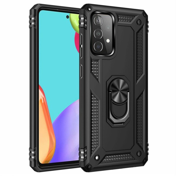 Ударостійкий чохол Serge Ring for Magnet для Samsung Galaxy A72 4G / A72 5G Чорний Ударостійкий чохол Serge Ring for Magnet для Samsung Galaxy A72 4G / A72 5G Чорний