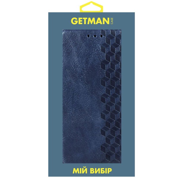 Шкіряний чохол книжка GETMAN Cubic (PU) для Xiaomi Redmi 9C Синій