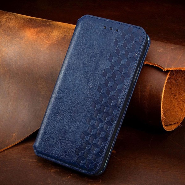 Шкіряний чохол книжка GETMAN Cubic (PU) для Xiaomi Redmi 9C Синій