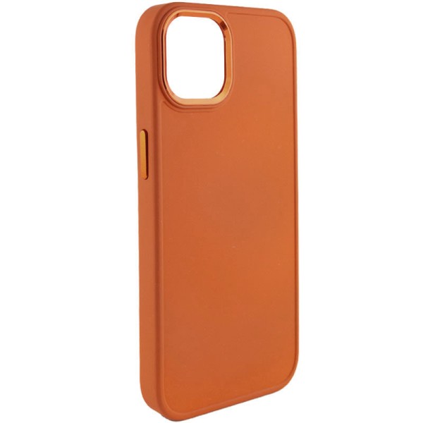 TPU чохол Bonbon Metal Style для Apple iPhone 14 Plus (6.7") Помаранчевий / Papaya