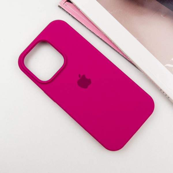 Чохол Silicone Case Full Protective (AA) для Apple iPhone 13 Pro (6.1") Червоний / Rose Red