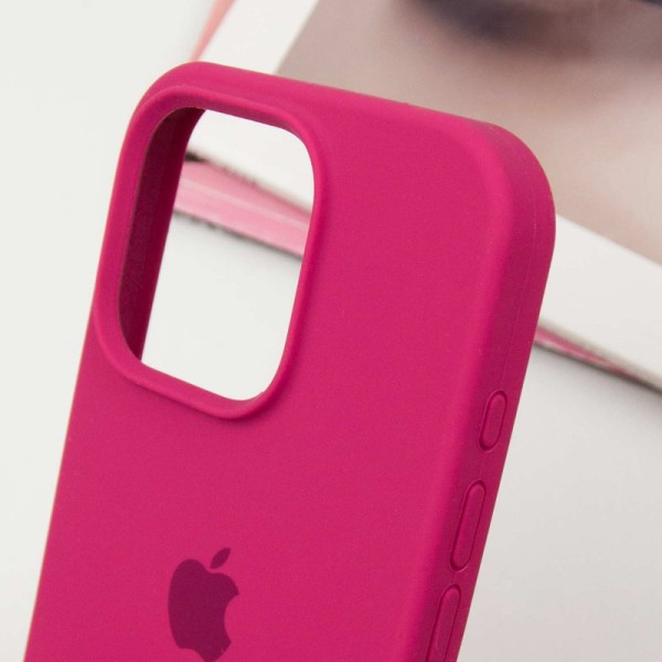 Чохол Silicone Case Full Protective (AA) для Apple iPhone 13 Pro (6.1") Червоний / Rose Red