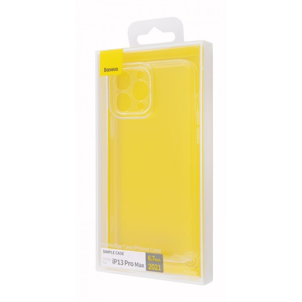 Чохол-накладка iPhone 13 Pro Max Baseus Simple (TPU) Transparent