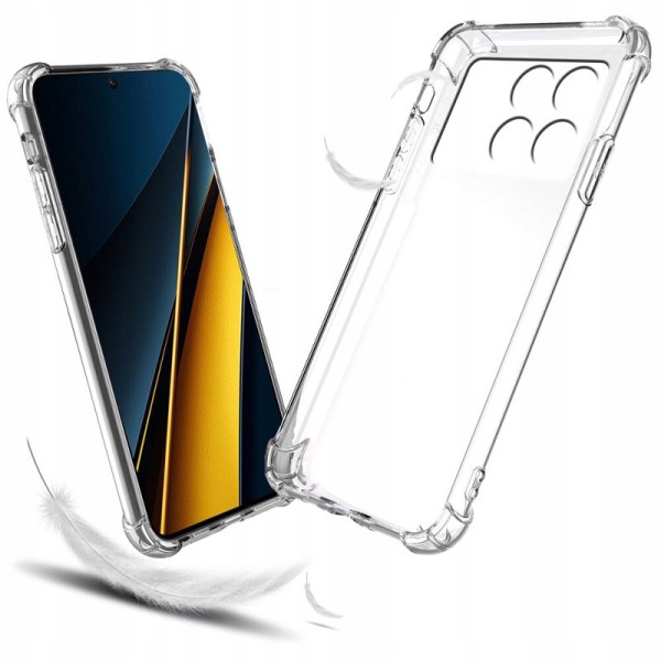 TPU чохол GETMAN Ease logo посилені кути Full Camera для Xiaomi Poco X6 / Note 13 Pro 5G Безбарвний (прозорий)