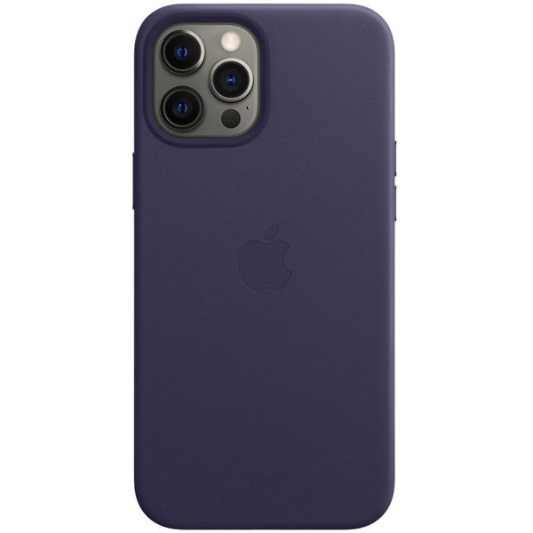 Чохол-накладка Apple iPhone 12 Pro Max Leather Case with MagSafe - Deep Violet (MJYT3)