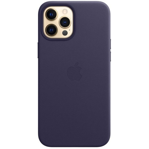Чохол-накладка Apple iPhone 12 Pro Max Leather Case with MagSafe - Deep Violet (MJYT3)