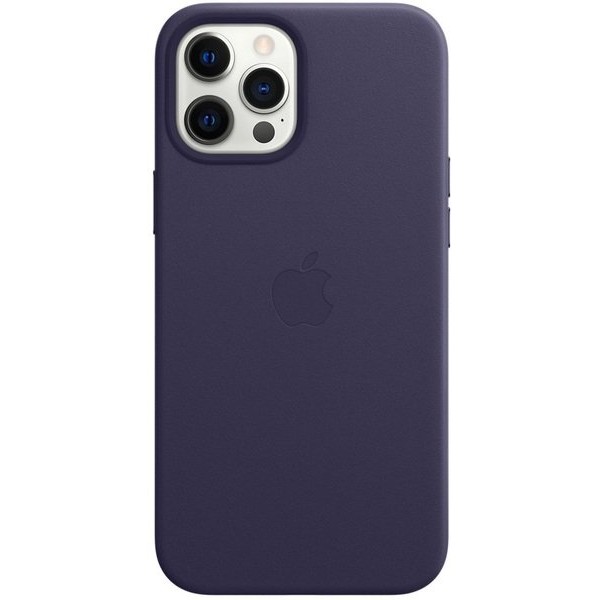 Чохол-накладка Apple iPhone 12 Pro Max Leather Case with MagSafe - Deep Violet (MJYT3)