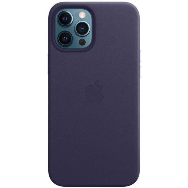 Чохол-накладка Apple iPhone 12 Pro Max Leather Case with MagSafe - Deep Violet (MJYT3)