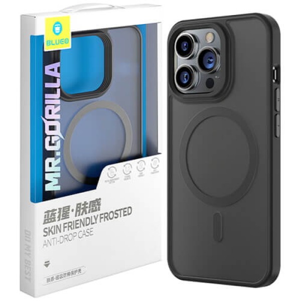 Чохол-накладка iPhone 14 Pro Max Blueo Frosted Anti-Drop Case BK5777-14PM MagSafe Black