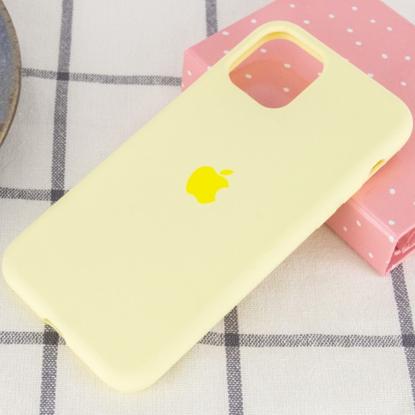 Чохол Silicone Case Full Protective (AA) для Apple iPhone 11 Pro Max (6.5") Жовтий / Mellow Yellow Чохол Silicone Case Full Protective (AA) для Apple iPhone 11 Pro Max (6.5") Жовтий / Mellow Yellow