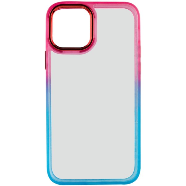 Чохол TPU+PC Fresh sip series для Apple iPhone 13 (6.1") Бірюзовий / Рожевий