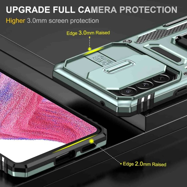 Ударопрочный чехол Camshield Army Ring для Samsung Galaxy A53 5G Зеленый / Light Green