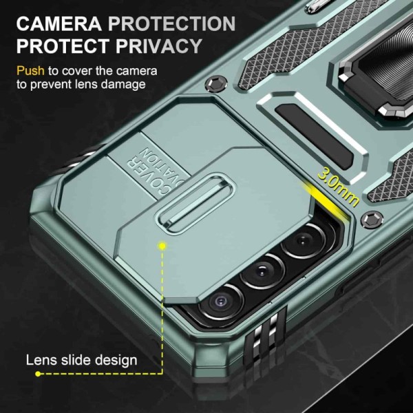 Ударопрочный чехол Camshield Army Ring для Samsung Galaxy A53 5G Зеленый / Light Green