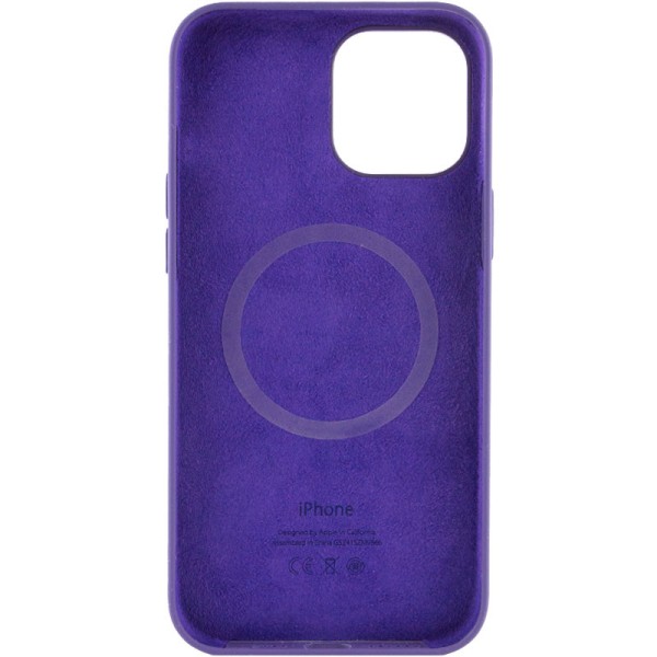 Чохол Silicone case (AAA) full with Magsafe and Animation для Apple iPhone 12 Pro Max (6.7") Фіолетовий / Amethyst