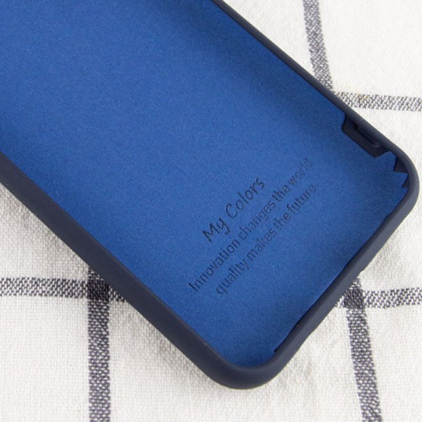 Чехол Silicone Cover My Color Full Protective (A) для Samsung Galaxy A02s Синий / Midnight blue