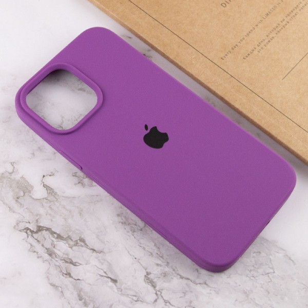 Чохол Silicone Case Full Protective (AA) для Apple iPhone 13 Pro (6.1") Фіолетовий / Grape Чохол Silicone Case Full Protective (AA) для Apple iPhone 13 Pro (6.1") Фіолетовий / Grape