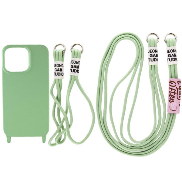 Чохол TPU two straps California для Apple iPhone 13 Pro Max (6.7") Зелений / Pistachio