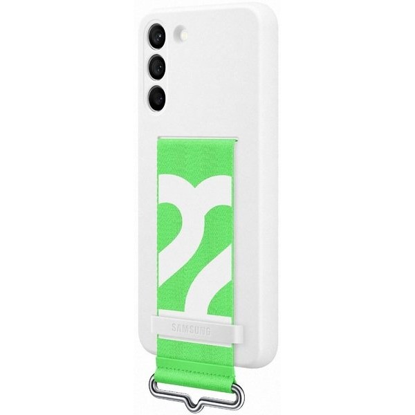 Чохол-накладка Samsung S22 Plus Silicone With Strap Cover EF-GS906TWEGRU White Чохол-накладка Samsung S22 Plus Silicone With Strap Cover EF-GS906TWEGRU White