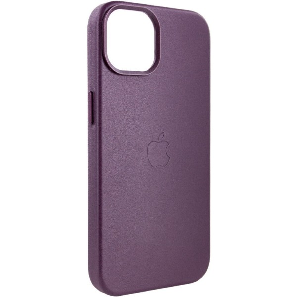 Шкіряний чохол Leather Case (AA Plus) with MagSafe для Apple iPhone 14 (6.1") Dark Cherry Шкіряний чохол Leather Case (AA Plus) with MagSafe для Apple iPhone 14 (6.1") Dark Cherry