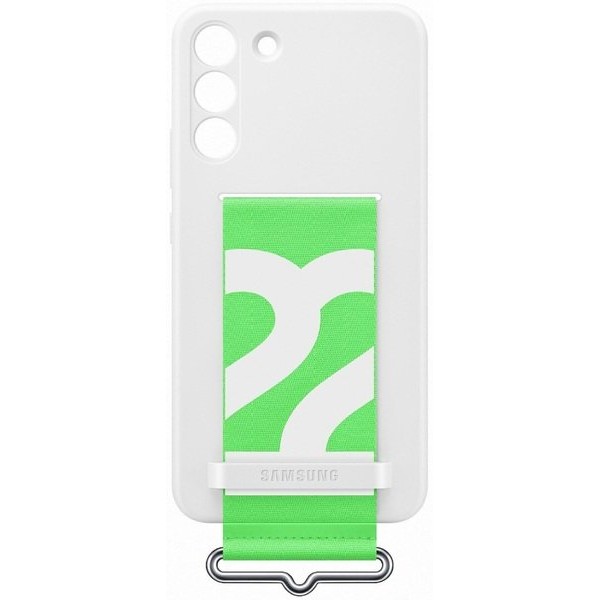 Чохол-накладка Samsung S22 Plus Silicone With Strap Cover EF-GS906TWEGRU White Чохол-накладка Samsung S22 Plus Silicone With Strap Cover EF-GS906TWEGRU White