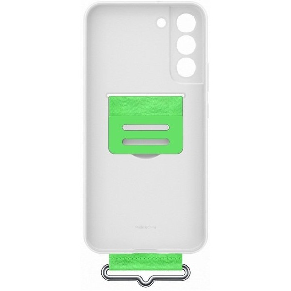Чохол-накладка Samsung S22 Plus Silicone With Strap Cover EF-GS906TWEGRU White Чохол-накладка Samsung S22 Plus Silicone With Strap Cover EF-GS906TWEGRU White