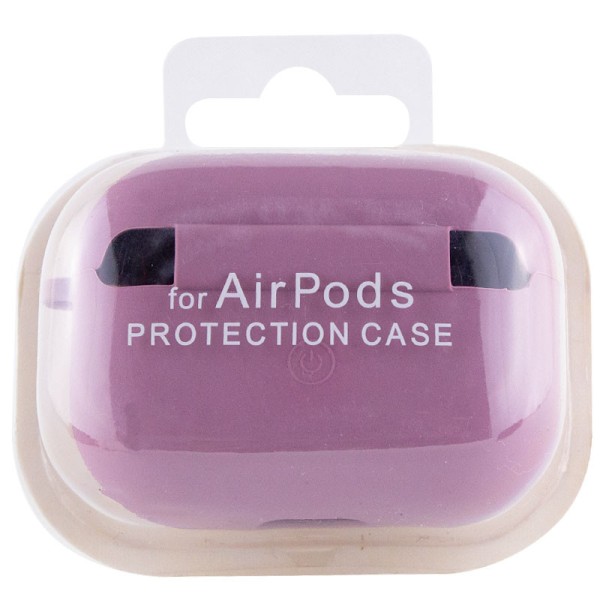 Силіконовий футляр з мікрофіброю для навушників Airpods Pro Ліловий / Lilac Pride Силіконовий футляр з мікрофіброю для навушників Airpods Pro Ліловий / Lilac Pride
