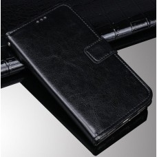 Чехол-книжка Tecno Spark 6 Go (KE5) Fiji Leather с визитницей черный