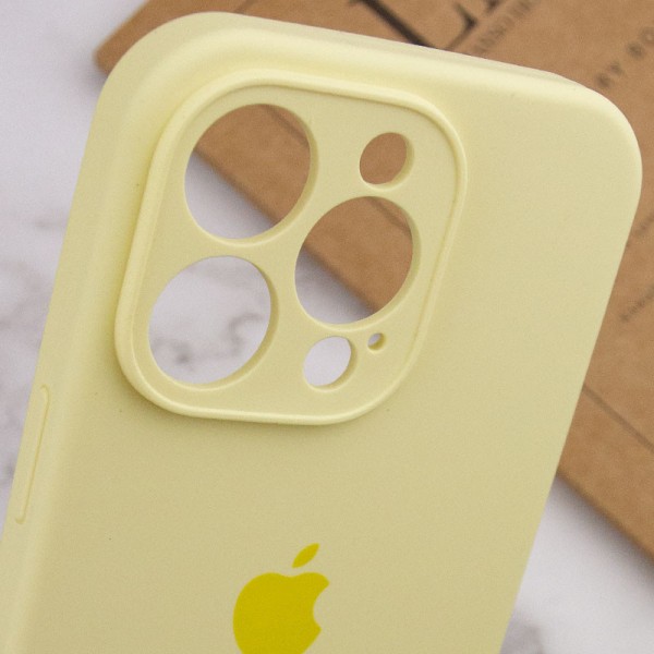 Чохол Silicone Case Full Camera Protective (AA) для Apple iPhone 13 Pro (6.1") Жовтий / Mellow Yellow Чохол Silicone Case Full Camera Protective (AA) для Apple iPhone 13 Pro (6.1") Жовтий / Mellow Yellow