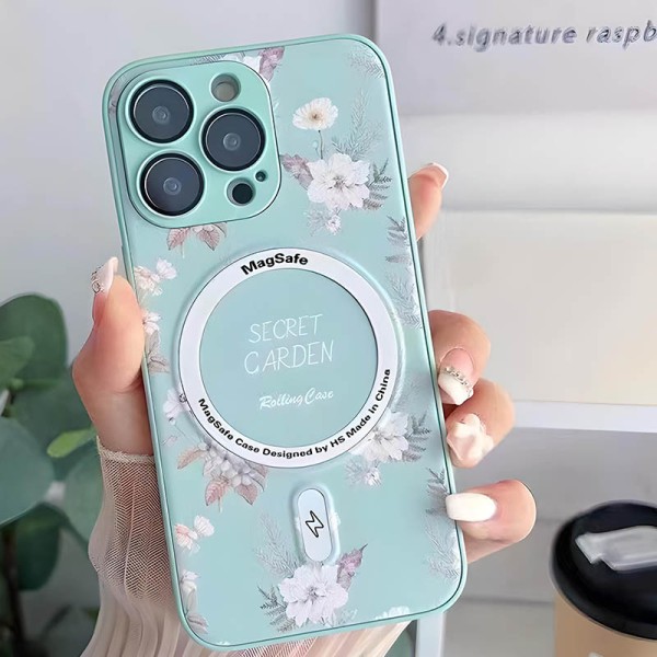 TPU+PC чохол Secret Garden with MagSafe для Apple iPhone 14 Pro (6.1") Mint TPU+PC чохол Secret Garden with MagSafe для Apple iPhone 14 Pro (6.1") Mint