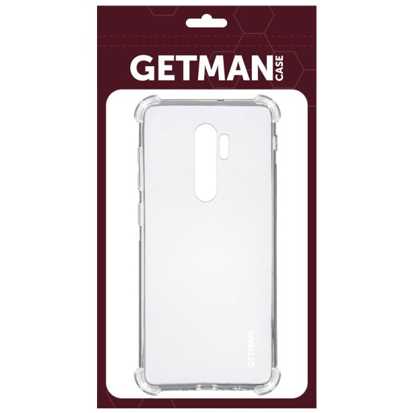 TPU чохол GETMAN Ease logo посилені кути для Xiaomi Redmi Note 8 Pro Безбарвний (прозорий)