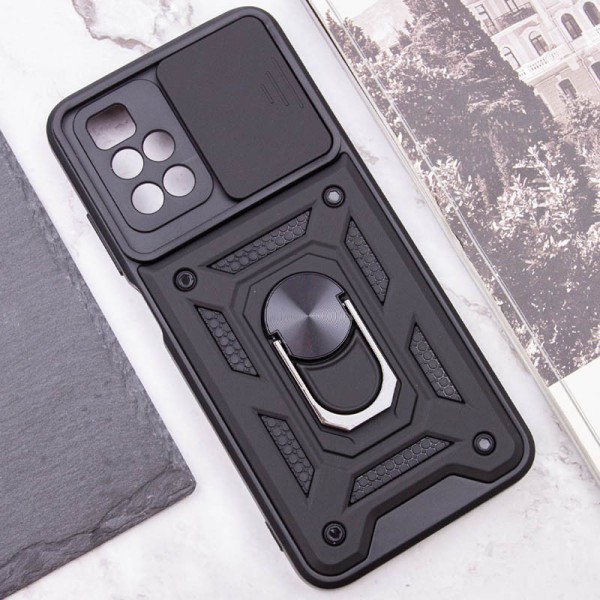 Ударостійкий чохол Camshield Serge Ring для Xiaomi Redmi 10 Чорний