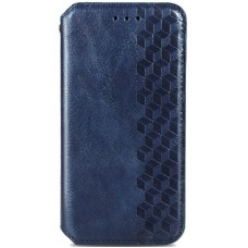 Кожаный чехол книжка GETMAN Cubic (PU) для Oppo A53 5G / A73 5G Синий