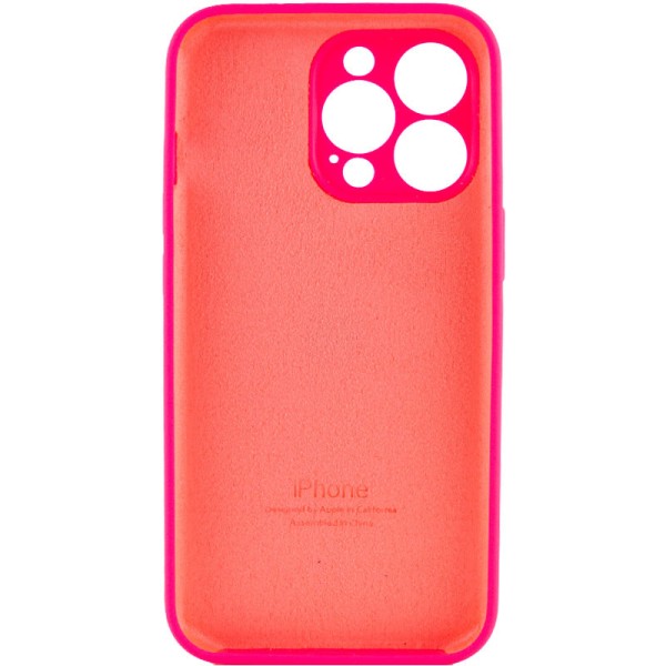 Чохол Silicone Case Full Camera Protective (AA) для Apple iPhone 14 Pro (6.1") Рожевий / Barbie pink Чохол Silicone Case Full Camera Protective (AA) для Apple iPhone 14 Pro (6.1") Рожевий / Barbie pink