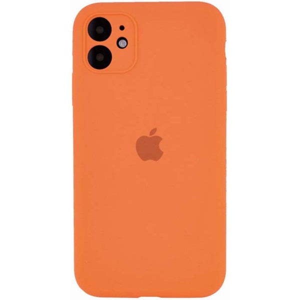Чохол-накладка Apple iPhone 12 Apple Silicone case (With Camera Lens Protection) Papaya