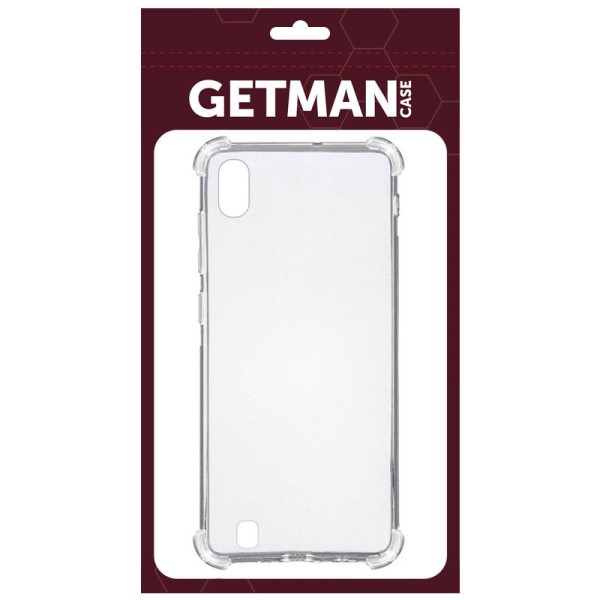 TPU чохол GETMAN Ease logo посилені кути для Samsung Galaxy A10 (A105F) Безбарвний (прозорий)