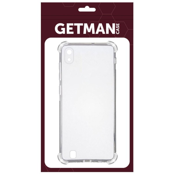 TPU чохол GETMAN Ease logo посилені кути для Samsung Galaxy A10 (A105F) Безбарвний (прозорий)